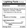 Vinaco G8 Halogen Bulb 50W, 10 Pack High Output 120V