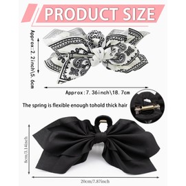 IPNSDON 2 Stück Große Haarbänder für Frauen, ausgefallene Haarspangen, Schmetterlingshaarspangen, Haarspangen für dickes Haar, geeignet für Mädchen Haarbänder