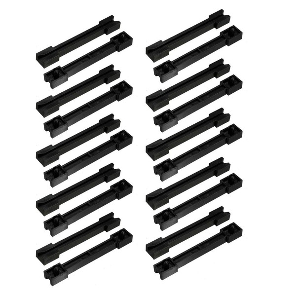 uxcell 20pcs Horizontal Mounting PCB Circuit Board Slot Guide Rail