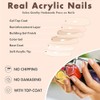 Uñas Postizas Azul Real Mate Uñas Almendradas Medianas Uñas Acrílicas