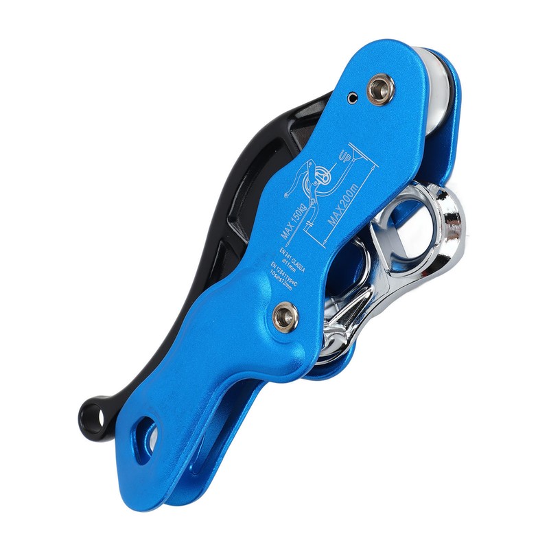 Self Braking Stop Descender Aluminium Alloy 150kg Bearing Capacity Hand