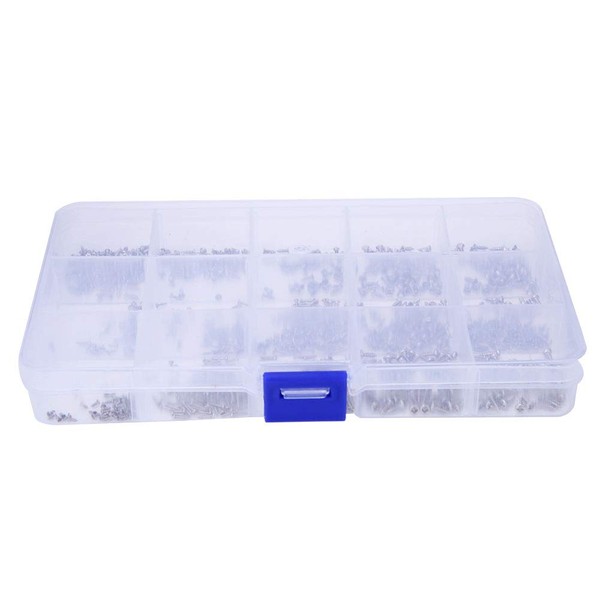 1000pcs Miniature Round Head Countersunk Cross Tapping Screws M1 M1.2