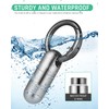TISUR Titanium Small Pill Case,Mini Single Keychain Pill Holder Portable