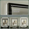 JSneijder 20x28 Inch Black LED Bathroom Mirror, 3000K/4500K/6000K, Lighted Bathroom