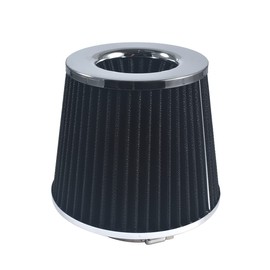 OQUGRHR 76mm Universal Performance High Flow Cone Air Intake Filter - Black