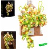 Sathibi Flower Bouquet Building Set with LED Light/Home & Wall