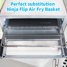 Air Fryer Oven Basket Replacement for Ninja SP151 8-in-1 Flip Air Fryer Oven, Mesh Basket，Air Fryer Accessories for Ninja Flip Foodi Air Fry Toaster