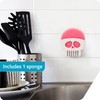 PELEG DESIGN Brain Drain White Skull Sponge Holder for Kitchen,