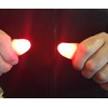 London Magic Works Red Fingertip Light Illusion, 1 Pair