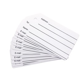 10Pack Name ID Card Blank Fit for Luggage Tags by Ovener