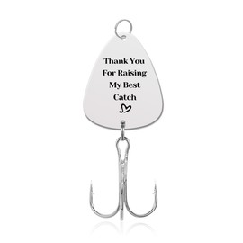 Father in Law Birthday Gift for Men Groom Dad Fathers Day Presents for Dad of The Groom Gifts for Men Father in Law Wedding Gift for Papa Fish Lover Retirement Gifts for Elderly Fisherman Fishhook