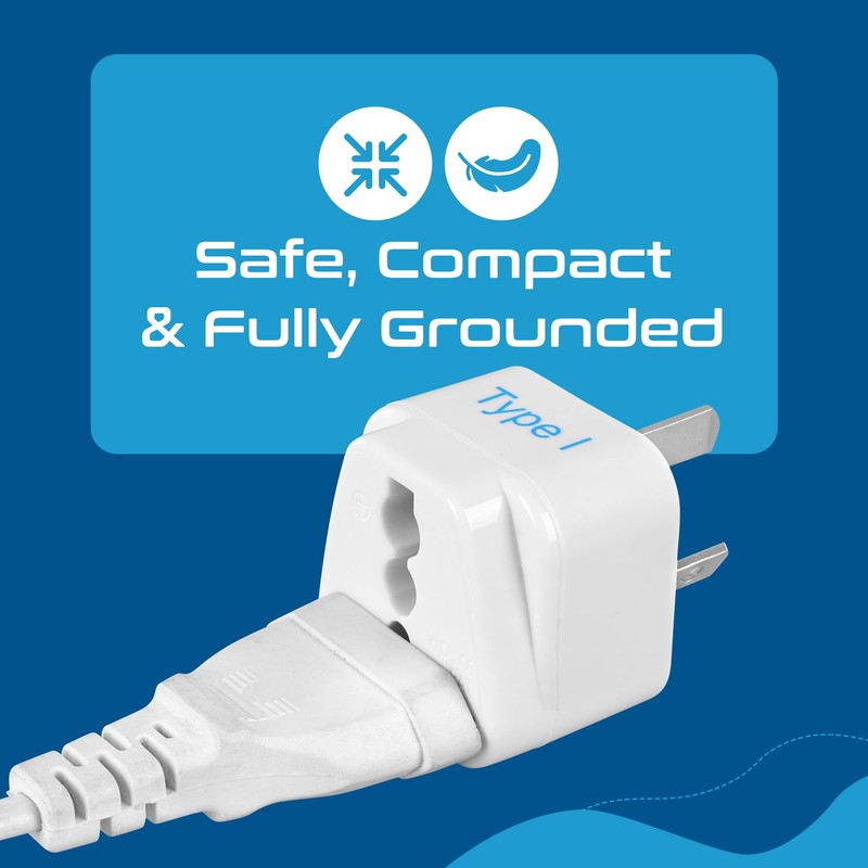 Ceptics Australia, China, New Zealand Travel Plug Adapter (Type I)