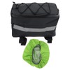 Okuyonic Bicycle Back Seat Bag Layered Design Waterproof Sturdy with