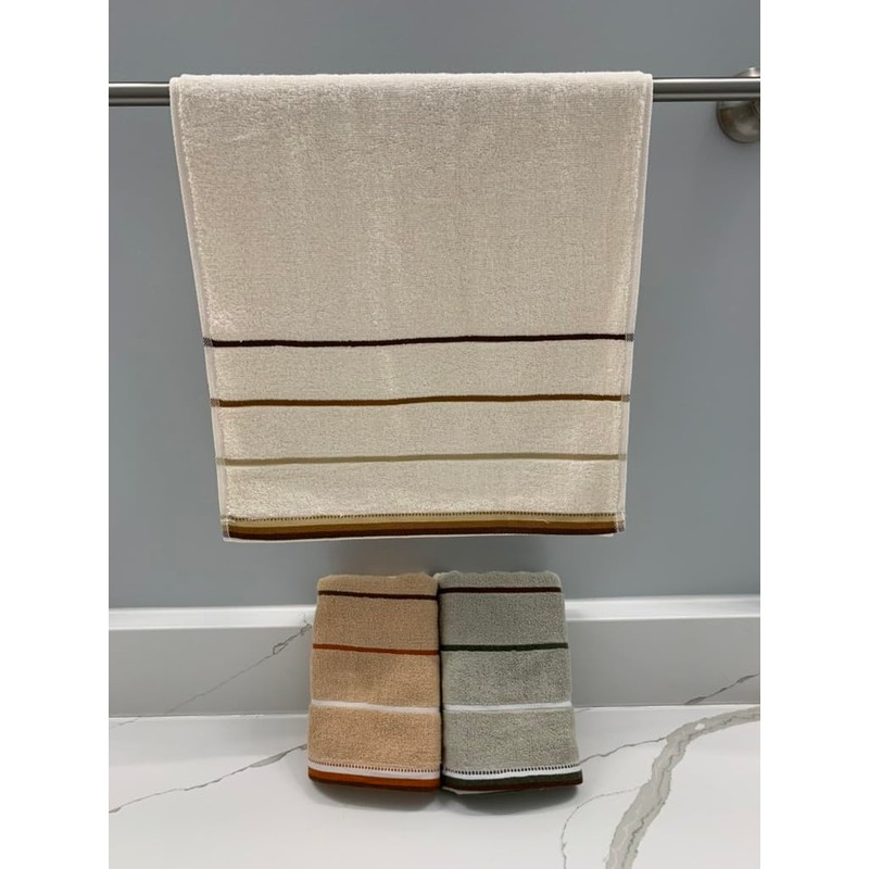 Thirsty Bee Luxury 100% Cotton Towel Set (Pack of 3)