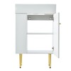 LUMISOL 21.6" Small Bathroom Vanity with Sink, Narrow Bathroom Vanity