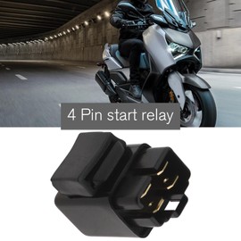 VGOL 1PC Starter Relay Solenoid 4 Pin Car Starter Relay Switches Starter for Heavy Duty Auto Truck Motorcycle Boat Compatible with Yamaha Compatible with Aerox