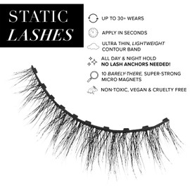 STATIC NAILS Magnetic Eye Lash Shes Effortless Black Natural
