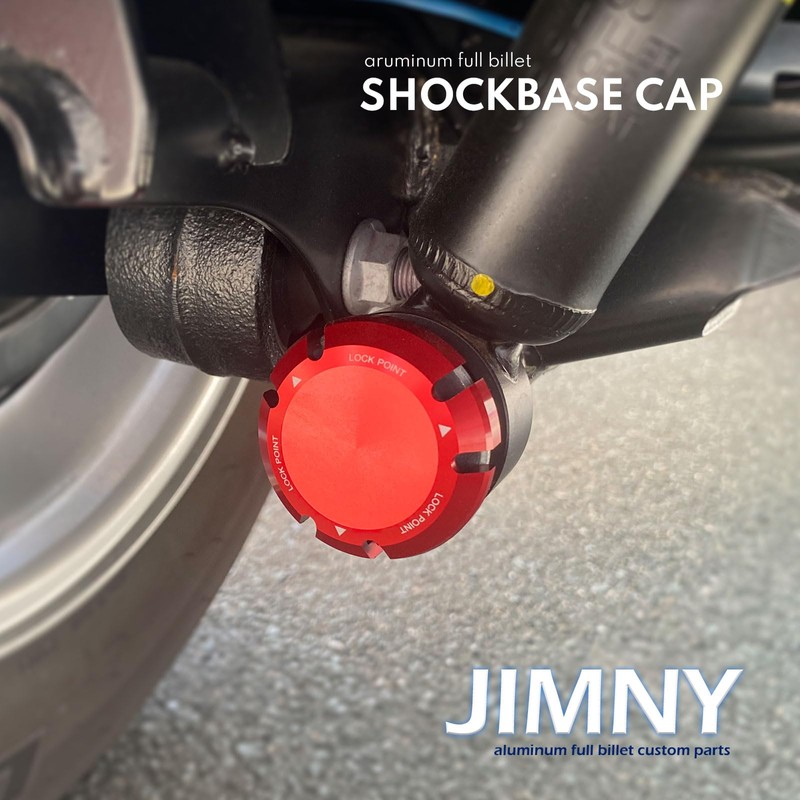alumania SHOCKBASE CAP 【RED】 for Jimny JB64 Sierra JB74 1