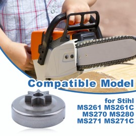AUMEL MS271 Sprocket Clutch Drum Needle Bearing Washer E-Clip Worm Gear for Stihl MS261 MS261C MS270 MS280 MS271 MS271C Parts Raplace 1121 160 2051,1141 640 2001