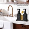 VIMERPA Dish Soap Dispenser with Adjustable Sponge Holder, 10 fl