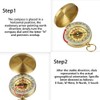 Portable Brass Pocket Compass Camping Hiking Navigation Small Watch Map