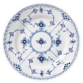 Royal Copenhagen 1062493 Blue Fluted Half Lace Plate, 6.7 inches (17 cm), Wedding Gift, Gift