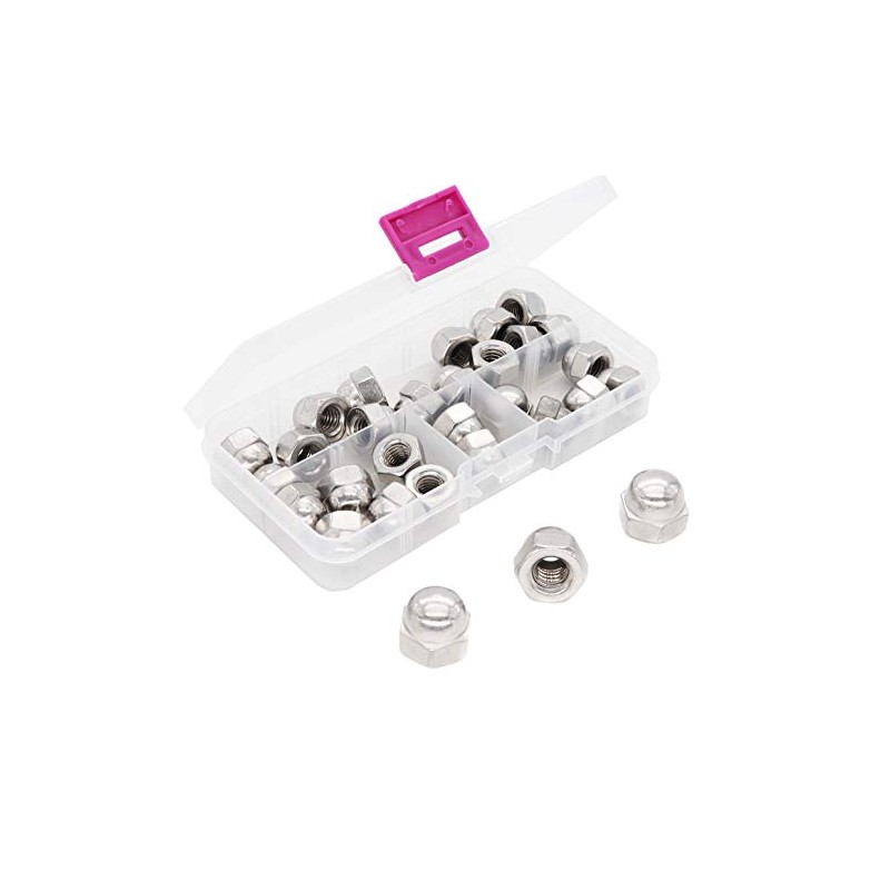 binifiMux 30pcs 5/16-18 Acorn Cap Nuts 304 Stainless Steel