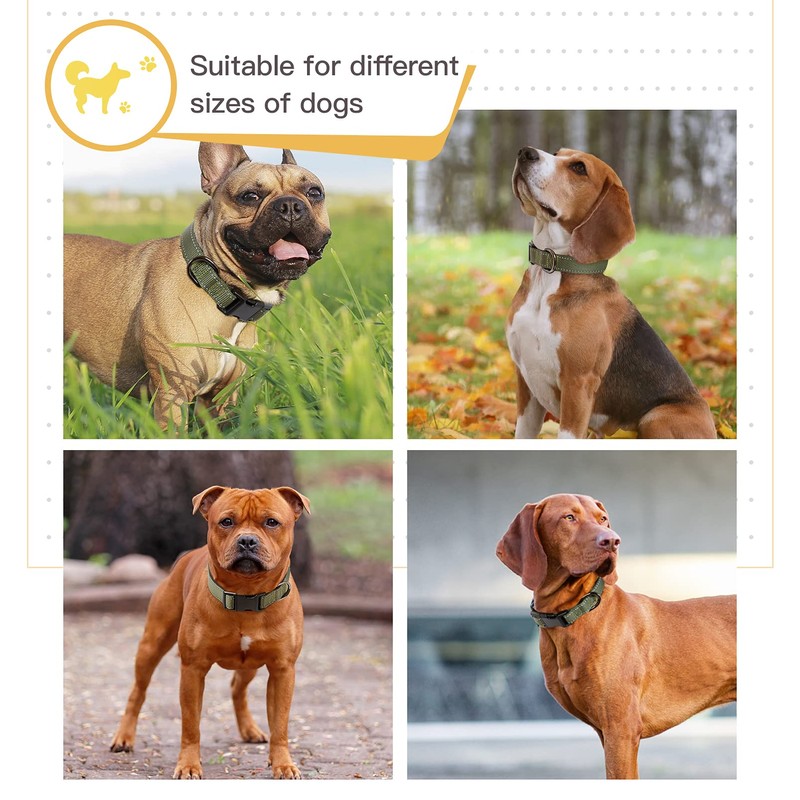 HEELE Dog Collar, Reflective Dog Collar, Soft Neoprene Padded Breathable