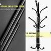 Kertnic Metal Coat Rack Stand with Natural Marble Base, Free