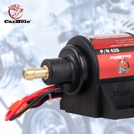 CarBole Gasoline Electric Fuel Pump Universal 5/16 Inch Inlet and Outlet Inline 12V 1-2A 28GPH 2-3.5P.S.I. Operating Fuel Pressure