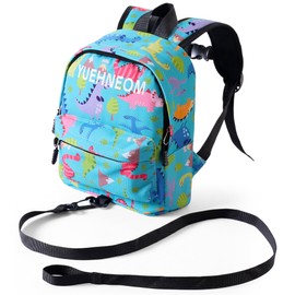 Harness Backpack with Removable Tether Travel Toddler Safety Backpack Anti-Lost Kids’ Mini Backpack Kids Baby Harness Backpack for Toddlers Age 1-5 Years (Blue)