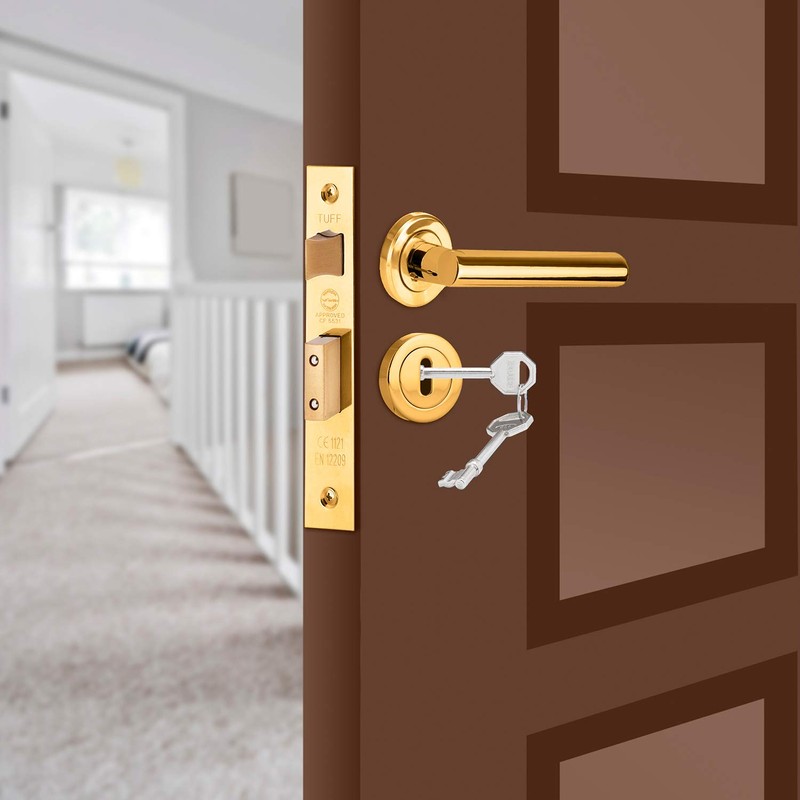 XFORT® 2 Pack Standard Escutcheons Polished Brass, Escutcheon Keyhole Cover,