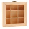Juwacoo Tea Box with 9 Compartments, Tea Bag Organiser, Tea