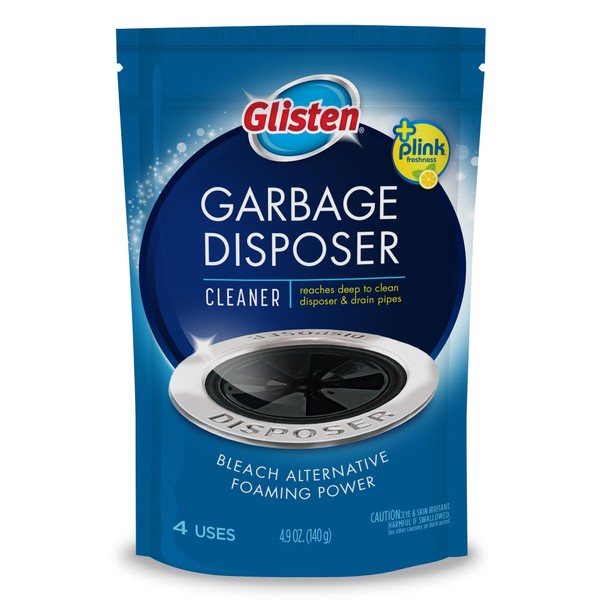 Glisten DP20B Disposer Care Foaming Garbage Disposer Cleaner-Twenty Pack (20 Uses)-Powerful Disposal Cleanser for Complete Cleaning of Entire Disposer-Lemon Scented, 24.5 oz