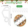 Pilikoll 200 Pcs Gutter Hooks for Outdoor Christmas Lights Plastic