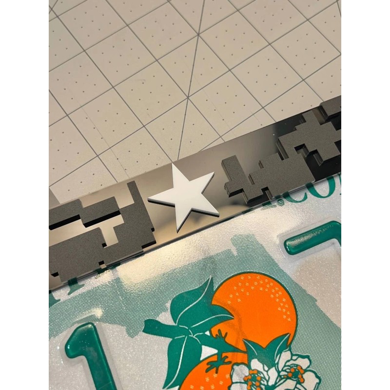 plate frame COMBAT VETERAN Black License Plate Frame Cover, Frame,