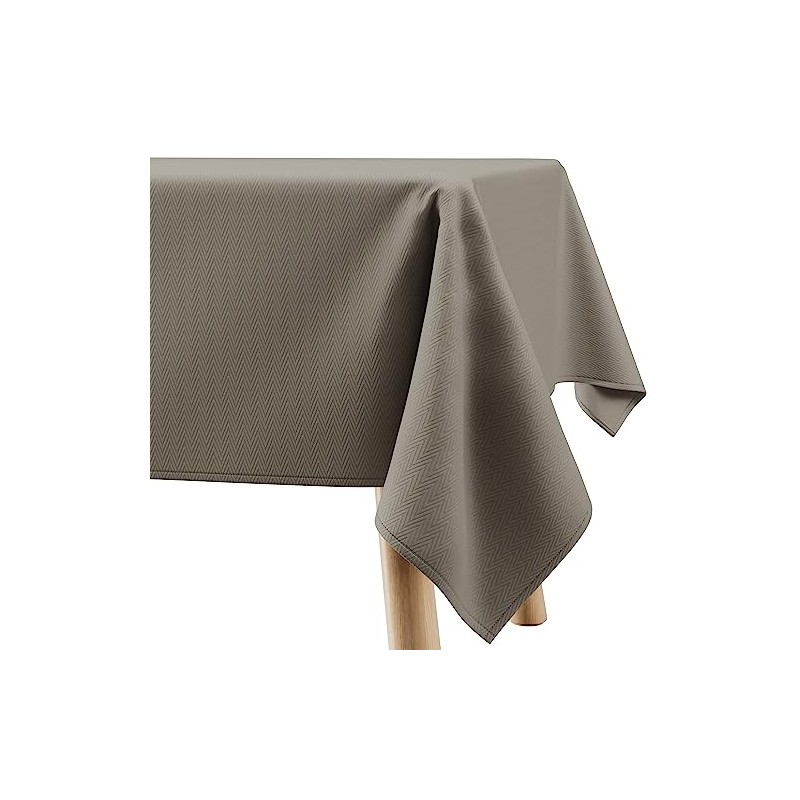 Filumi Tablecloth 140 x 260 cm Beige Washable for Indoor