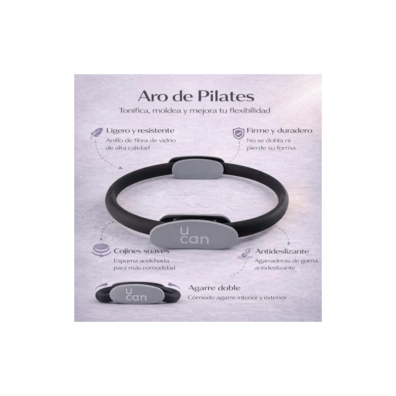 U can Kit de Pilates para Casa con aro, Pelota