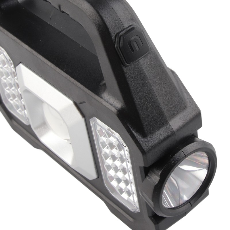 Solar Outdoor Flashlight Portable Rechargeable Super Bright Waterproof Multifunction Work