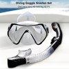 Diving Goggles Silicone Glass Plastic Ultra Clear Comfortable Adjustable Diving