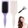 2PCS Cepillo para Cabello Rizado para Mujeres, Cepillo Definidor de