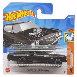 Hot Wheels - Chevelle SS Express - Muscle Mania 8/10 - HCV18 - Short Card - Black - Mattel 2022