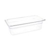 Vogue U233 Polycarbonate 1/3 Gastronorm Container, Clear, 100 mm Length,