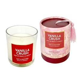 RELAXUS Aromatherapy Soy Candle Set: Perfect Home Scented Candles for Stress Relief, Meditation, Yoga, Spa, and Relaxation, (Vanilla Crush, 6 Pack)