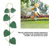 Birds Feeder Hanging Metal Green Leaf Shape Hummingbirds Feeder for