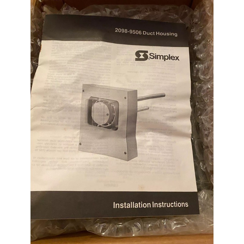 SIMPLEX DUCT DETECTOR HOUSING 2098-9506 NOS (BS-387)