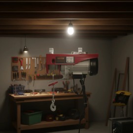 Electric Hoist 880 Lbs 110 Volt Wireless Remote Control 40 Ft Lifting Height Pure Copper Motor Garage Attic LiftLoad Capacity: 880 lbs