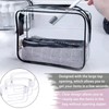 Jotia 3Pcs Clear Toiletry Bags, Clear Cosmetic Makeup Bag with