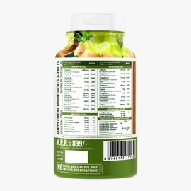  Immunity Multivitamins with Probiotics (60 Veg Tablets) 40+ Vitamins, Minerals & Natural Extracts, 7+ Vital Blends for Immunity, Energy & Digestion