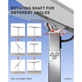 VANDESAIL Fit for Starlink Gen 3 Mount, All 304 Stainless Steel Fit for Starlink Wall/Pole/Roof Mount, Adjustable Mounting Kit Multiple Angles with Adapter, fit for V3 Starlink Standard Dish